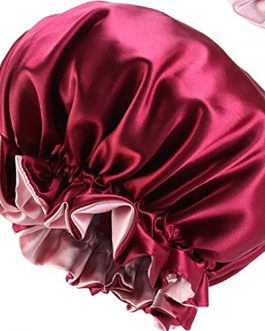 HAIR Bonnet for ADULTS, silk/cotton. Night Cap for Adults. Reversible
