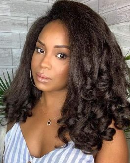 20inch Loose Wavy Synthetic Hair. Color 1b (Black). Synthetic Wig. Fluffy &Heat Resistant