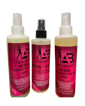 3 HAIR PRODUCTS (WIG-SANI, HAIR CONDITIONER, SCALP STIMULATING OIL)#SALE 20% off