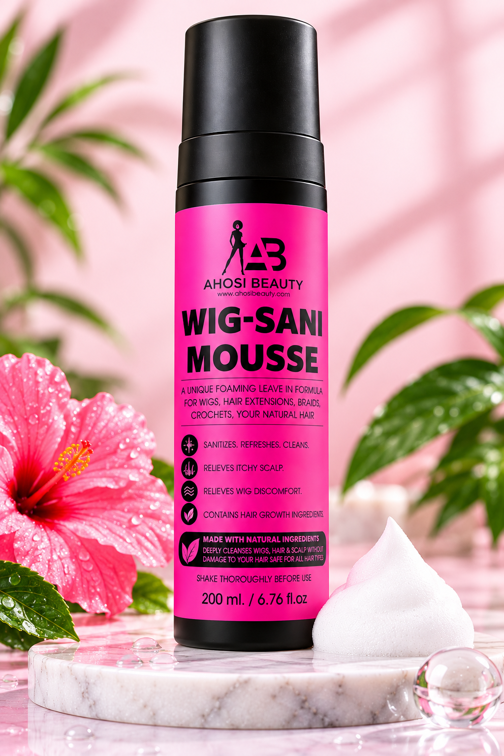 WIG-SANI Foaming Leave-In Hair Mousse